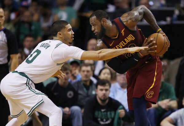 LeBron has zero concern after Cavs lopsided Game 1 loss AP News